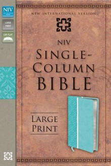 Single-Column Bible Large Print Bible-NIV - Zondervan Publishing