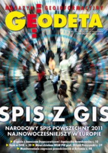 Geodeta. Magazyn geoinformacyjny, nr 5 (192)/2011 - Redakcja Magazynu Geodeta, Magdalena Durzyńska, Zdzisław Kurczyński, Artur Adamek, Andrzej Pachuta, Ireneusz Winnicki, Jacek Jarząbek, Piotr Woźniak, Wojciech Jeszka, Magdalena Pogoda, Paweł Kucharek, Arkadiusz Dzadz, Witold Kuźnicki, Janusz Walo, Kinga Węzka, Katarzyna