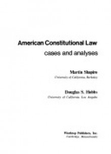 American Constitutional Law - Martin Shapiro