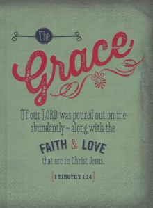 Large Hc Journal - Grace 1 Tim 1: 14 - Christian Art Gifts