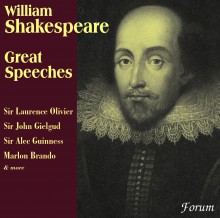 William Shakespeare: Great Speeches - John Gielgud, Laurence Olivier, Alec Guinness, Marlon Brando, William Shakespeare