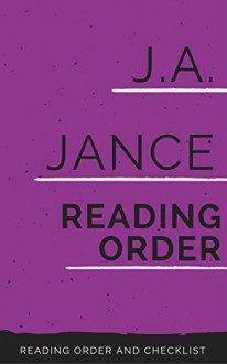 J.A. Jance Series Reading Order: J.P. Beaumont series, Joana Brady Mysteries series, Ali Reynolds series, Walker Family series - Peter Starke