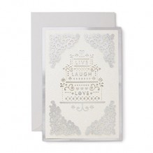 Hallmark Signature Collection Wedding Card: Live, Laugh, Love - Hallmark