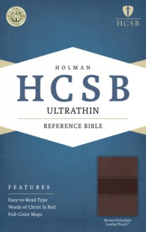 HCSB Ultrathin Reference Bible, Brown/Chocolate LeatherTouch - Holman Bible Publisher