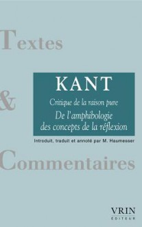 De L'Amphibologie des Concepts de la Reflexion (Critique de La Raison Pure) - Immanuel Kant