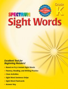 Sight Words, Grade K - Spectrum, Spectrum