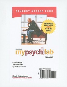 MyPsychLab Pegasus with Pearson eText Student Access Code Card for Psychology (standalone) - Carol Tavris, Carole Wade