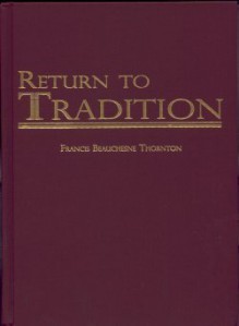 Return to Tradition - Francis Beauchesne Thornton