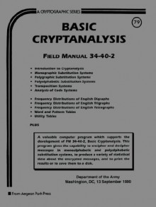 Basic Cryptanalysis, Field Manual 34-40-2 - U.S. Department of the Army