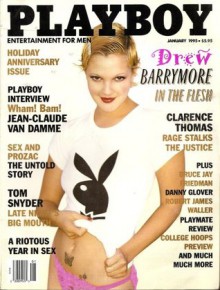 Playboy Magazine January 1995 Drew Barrymore - Hugh Hefner