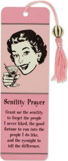 Senility Prayer Beaded Bookmark - Peter Pauper Press