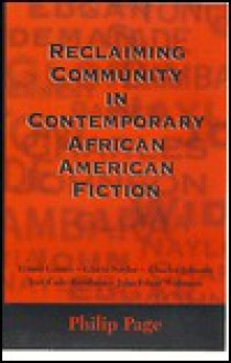 Reclaiming Community In Contemporary African American Fiction - Philip Page