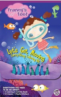 Let's Get Moving Carry-Along Coloring Kit (Franny's Feet) - Shirley Stern