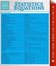 Statistics Equations (Speedy Study Guides) - Speedy Publishing