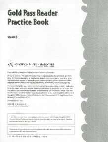 Gold Pass Reader Practice Book, Grade 5 - Houghton Mifflin Harcourt