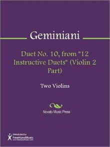 Duet No. 10, from "12 Instructive Duets" (Violin 2 Part) - Francesco Geminiani