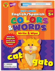 Flip and Match English/Spanish Colors & Words Write and Wipe (Flip and Match Series) - School Specialty Publishing, Brighter Child