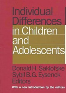 Individual Differences in Children and Adolescents - Donald Saklofske