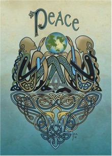 Peace on Earth - Celtic art holiday cards (Cards) - Jen Delyth