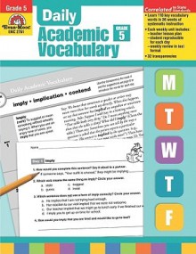 Daily Academic Vocabulary Grade 5 [With Transparencies] - Marilyn Evans, Leslie Sorg