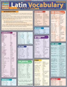 Latin Vocabulary (Quickstudy Reference Guides - Academic) - Inc. BarCharts