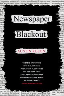 Newspaper Blackout - Austin Kleon