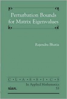 Perturbation Bounds For Matrix Eigenvalues - Rajendra Bhatia