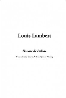 Louis Lambert - Honoré de Balzac