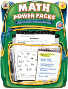 Math Power Packs, Grade 1: Reproducible Homework Packets - Frank Schaffer Publications, Frank Schaffer Publications