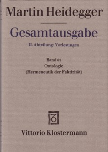 Ontologie (Hermeneutik der Faktizität) (Gesamtausgabe, Abteilung II: Vorlesungen 1923-44, Band 63) - Martin Heidegger, Käte Bröcker-Oltmanns