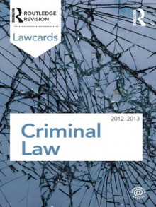 Criminal Lawcards 2012-2013 - Routledge