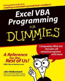 Excel VBA Programming For Dummies - John Walkenbach, G. Croy