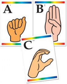 Sign Language Learning Cards with Braille - Instructional Fair