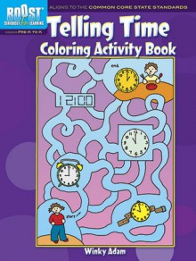 BOOST Telling Time Coloring Activity Book - Winky Adam