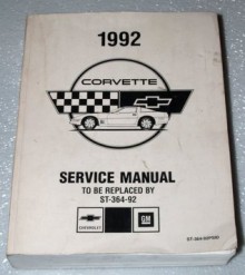 1992 Chevrolet Corvette Factory Service Manual (Preliminary) - General Motors Corporation