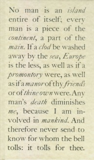 No Man Is An Island - John Donne