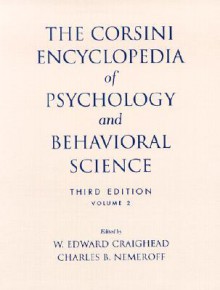 The Corsini Encyclopedia of Psychology and Behavioral Science - W. Edward Craighead