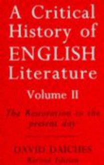 A Critical History of English Literature 2 - David Daiches