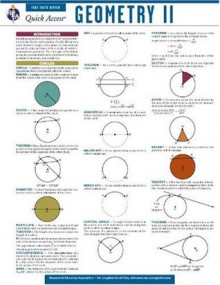 Geometry 2 - REA's Quick Access Reference Chart - Editors of REA, Geometry Study Gudies