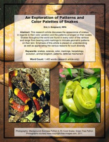 An Exploration of Patterns and Color Palettes of Snakes - Eric J. Guignard