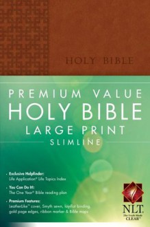 Premium Value Large Print Slimline Bible NLT - Tyndale