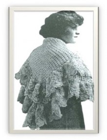 #0240 BETTY SHAWL VINTAGE CROCHET PATTERN (Single Patterns) - Princess of Patterns