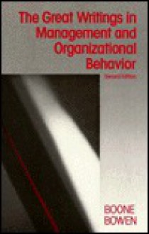 Great Writings In Management and Organizational Behavior - Louis Boone