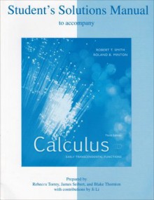 Student Solutions Manual for Calculus: Early Transcendental Functions - Robert T. Smith, Roland B. Minton