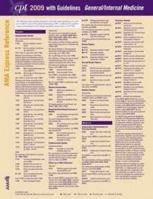 CPT 2009 Express Reference Coding Card General/ Internal Medicine - American Medical Association