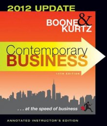 Aie Contemporary Business Fourteenth Edition 2012 Update - David L. Kurtz, Louis E. Boone