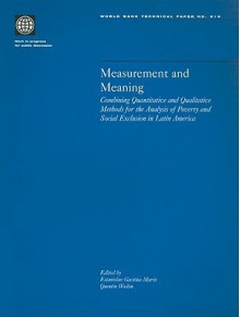 Measurement and Meaning: Combining Quantitative and Qualitative Methods for the Analysis of Poverty and Social Extension in Latin America - Estanislao Gacitua-Mario