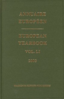 Annuaire Europeen / European Yearbook (Annuaire European/European Yearbook) - Marianne Borch, Council of Europe/Conseil de L'Europe