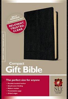 Holy Bible: Compact Bible: New Living Translation, Burgundy, Black Leather, Promo Edition - Anonymous