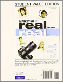 Marketing: Real People, Real Choices, Student Value Edition Plus 2014 MyMarketingLab with Pearson eText -- Access Card Package (7th Edition) - Michael R. Solomon, Greg W. Marshall, Elnora W. Stuart